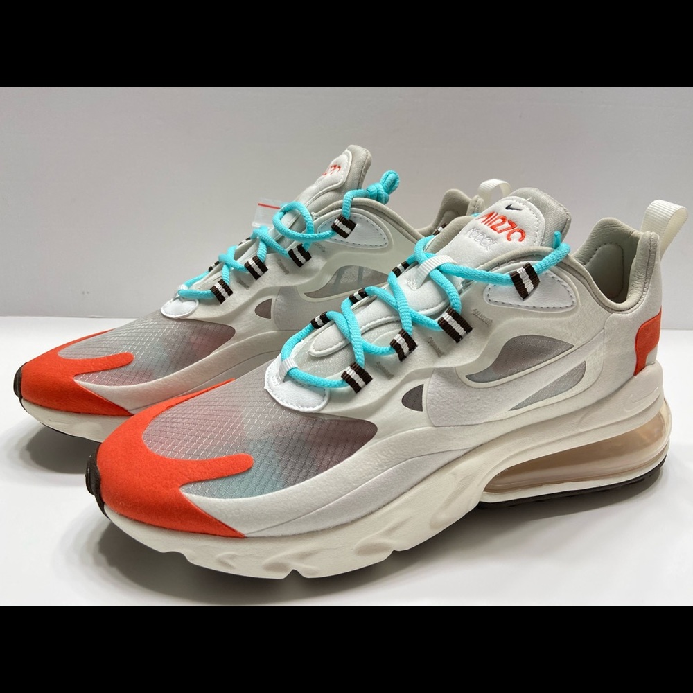 NEW Nike Air Max 270 React Mens Shoes Beige Tint